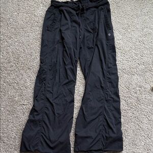 Lululemon Dance Studio Black Wide-Leg Drawstring Pants sz 8